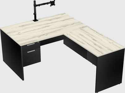 L-shaped office desk
