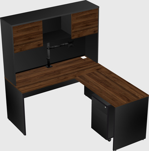 L-shaped office desk