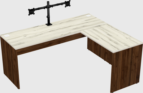 L-shaped office desk