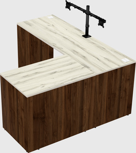 L-shaped office desk