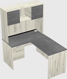 L-shaped office desk