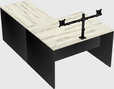 L-shaped office desk
