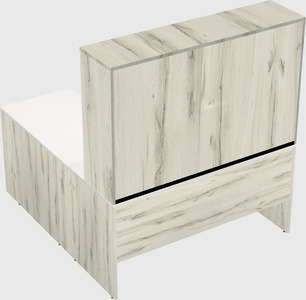 L-shaped office desk
