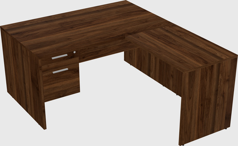 L-shaped office desk