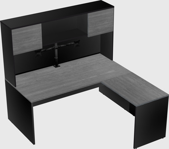 L-shaped office desk