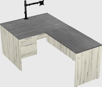 L-shaped office desk
