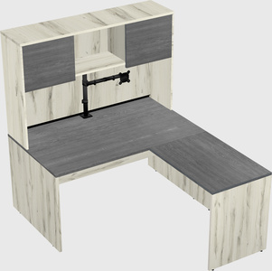 L-shaped office desk
