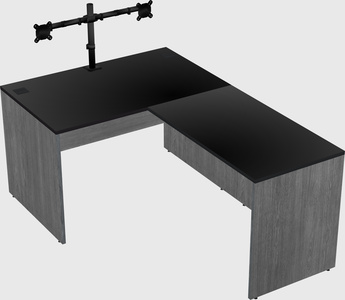 L-shaped office desk