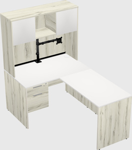 L-shaped office desk