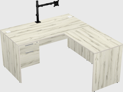 L-shaped office desk