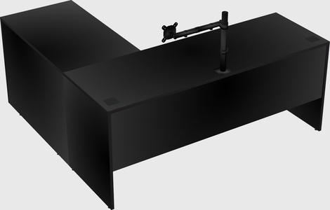 L-shaped office desk