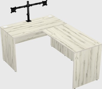 L-shaped office desk