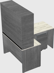 L-shaped office desk