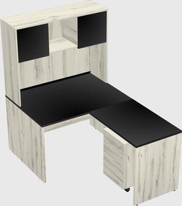 L-shaped office desk