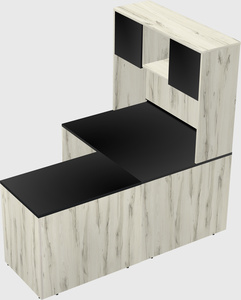 L-shaped office desk