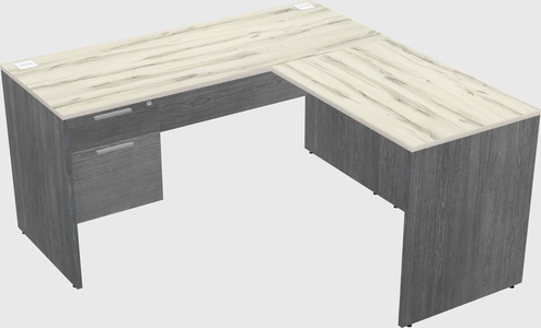 L-shaped office desk