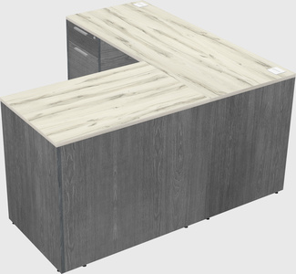 L-shaped office desk