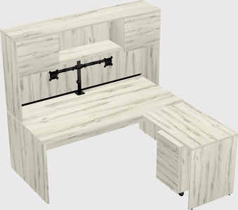 L-shaped office desk