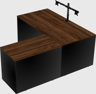 L-shaped office desk
