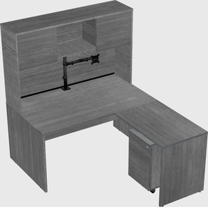 L-shaped office desk