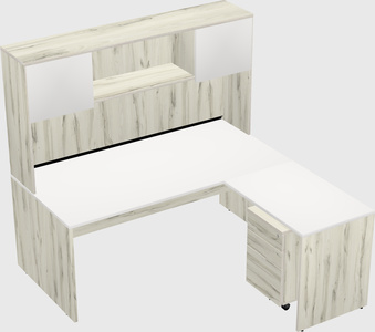 L-shaped office desk