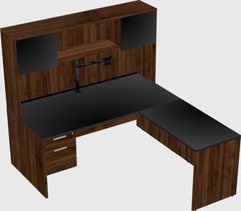 L-shaped office desk