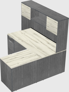 L-shaped office desk