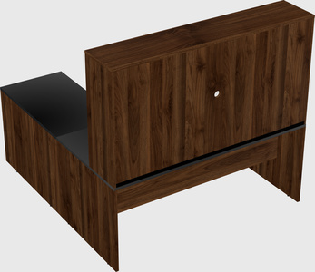 L-shaped office desk