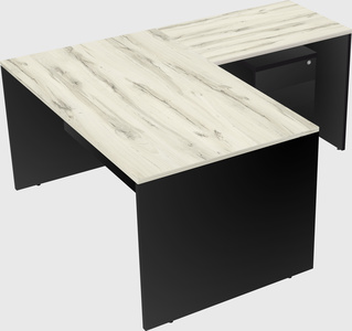L-shaped office desk