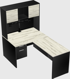 L-shaped office desk