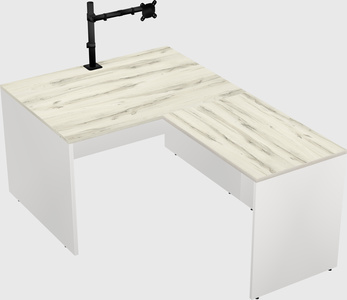L-shaped office desk