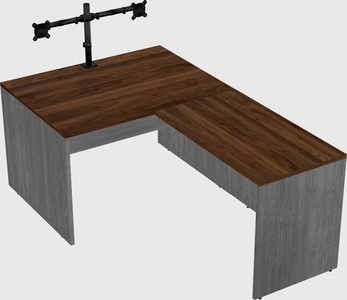 L-shaped office desk