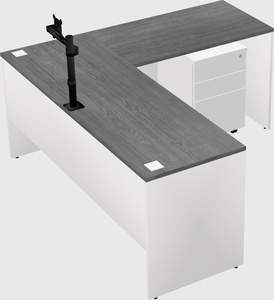 L-shaped office desk