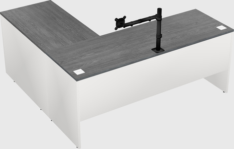 L-shaped office desk