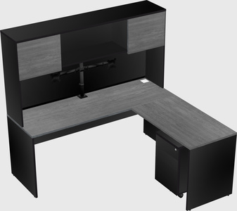 L-shaped office desk