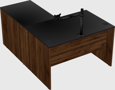 L-shaped office desk
