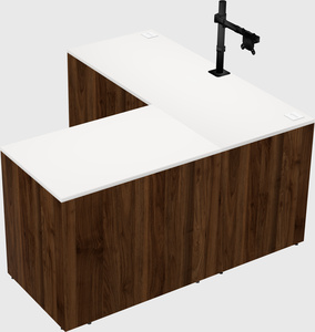 L-shaped office desk