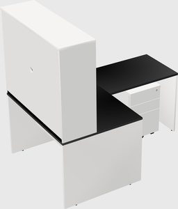 L-shaped office desk