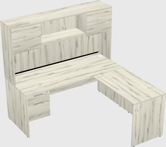 L-shaped office desk
