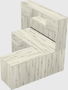 L-shaped office desk