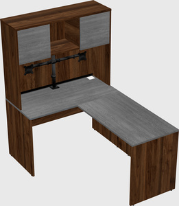 L-shaped office desk