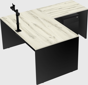 L-shaped office desk