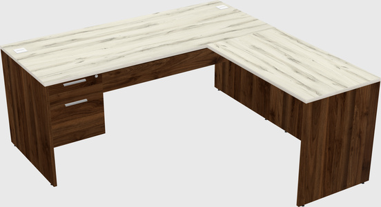 L-shaped office desk
