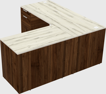 L-shaped office desk