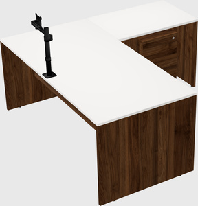 L-shaped office desk