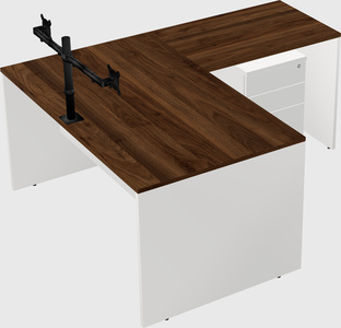 L-shaped office desk