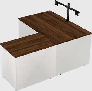 L-shaped office desk
