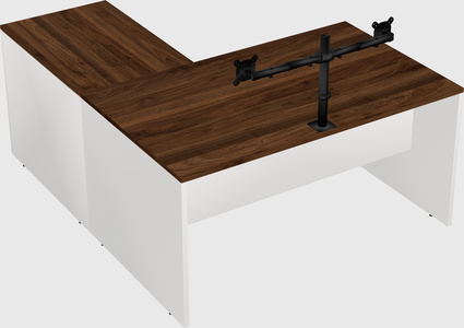 L-shaped office desk