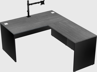 L-shaped office desk