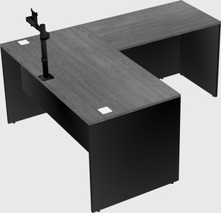 L-shaped office desk